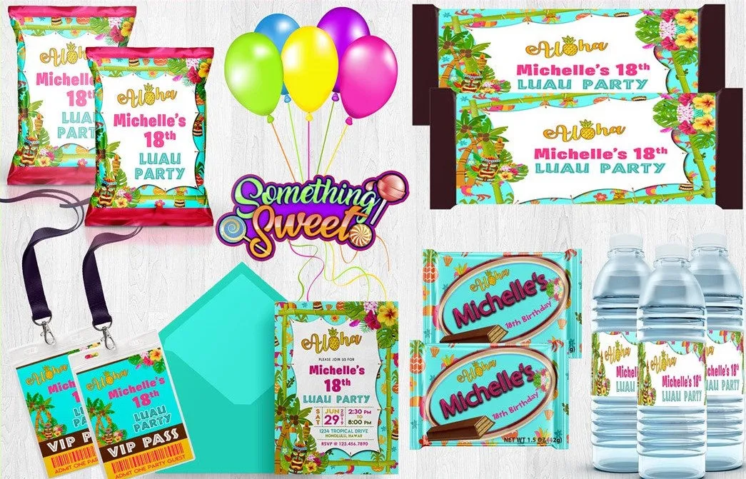 Luau Birthday Party Theme - FREE SHIPPING