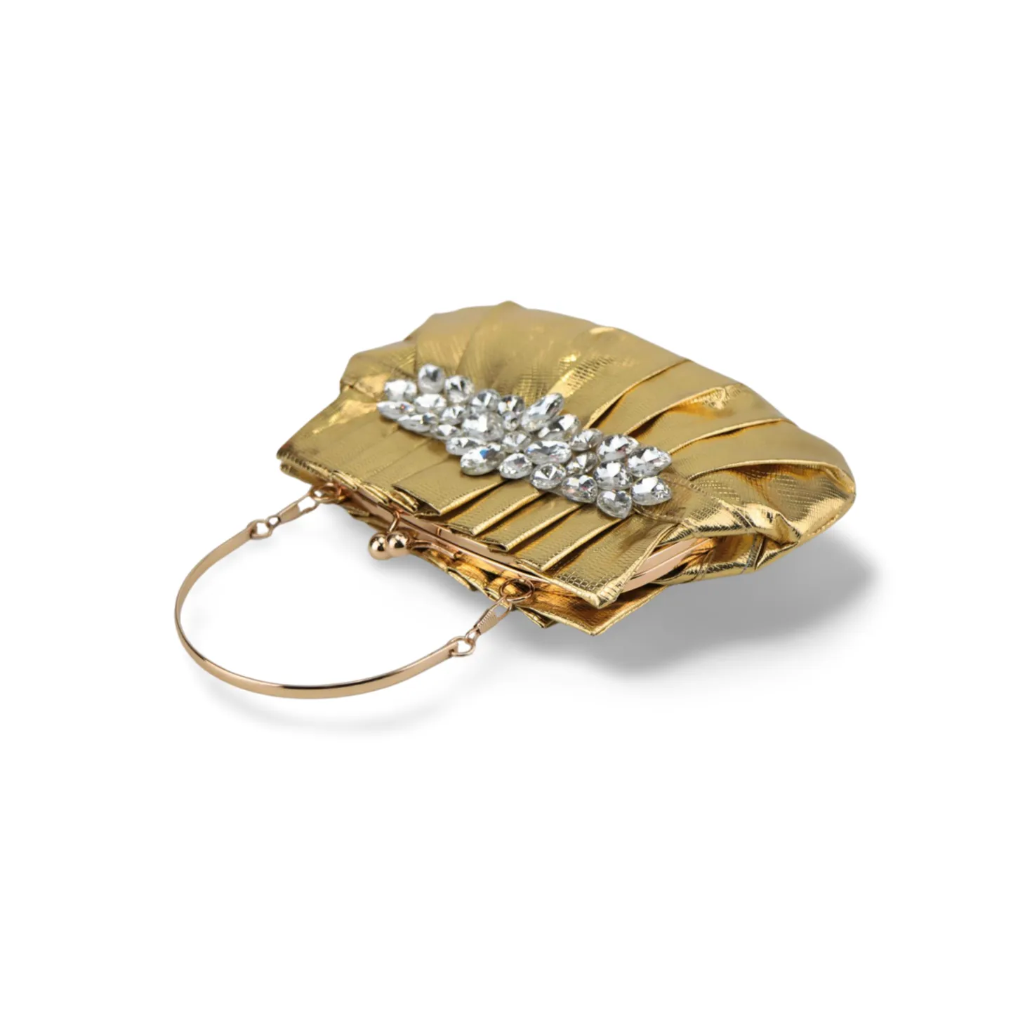 Luxury Clutch Bag Ladies Top Handle Diamond Decor Bags Purse