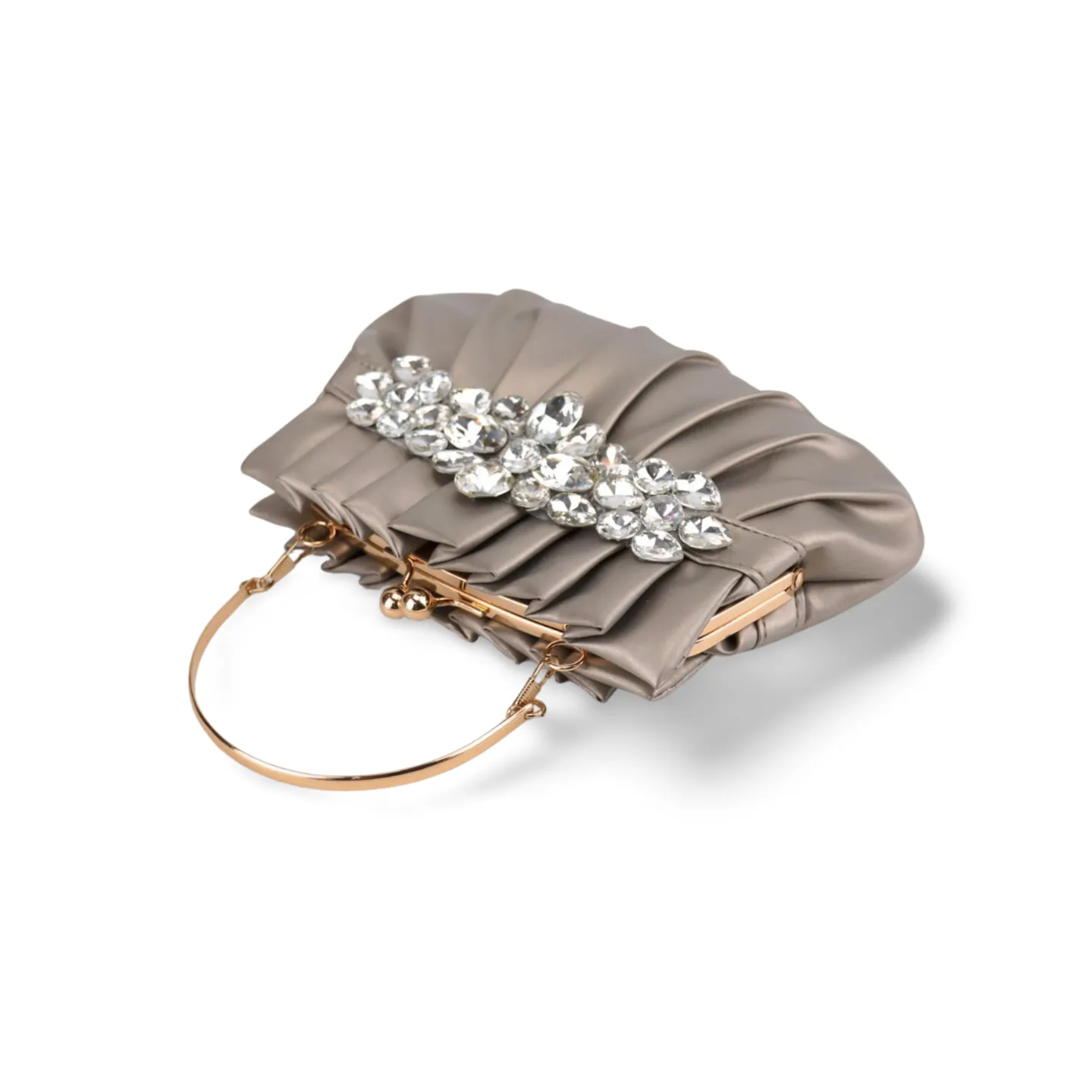 Luxury Clutch Bag Ladies Top Handle Diamond Decor Bags Purse