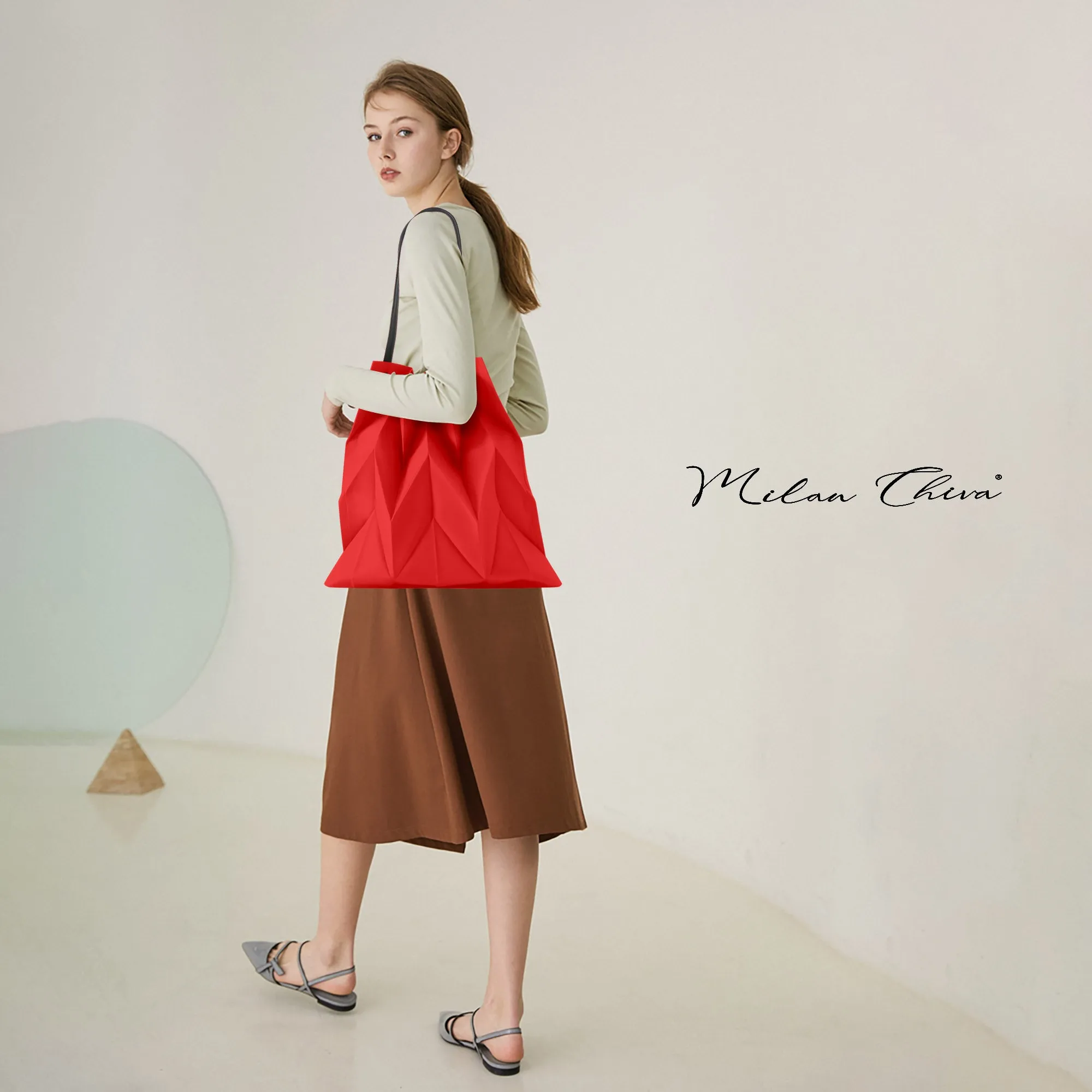 MC-1027 Milan Chiva Fashion Canvas Foldable & Reusable Shopping/Travel Bags