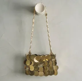 Metallic Nano Pochette Bag