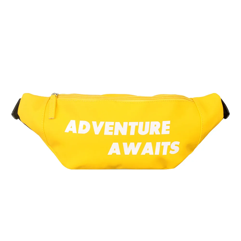 MINISO Solid Waist Bag(Yellow)