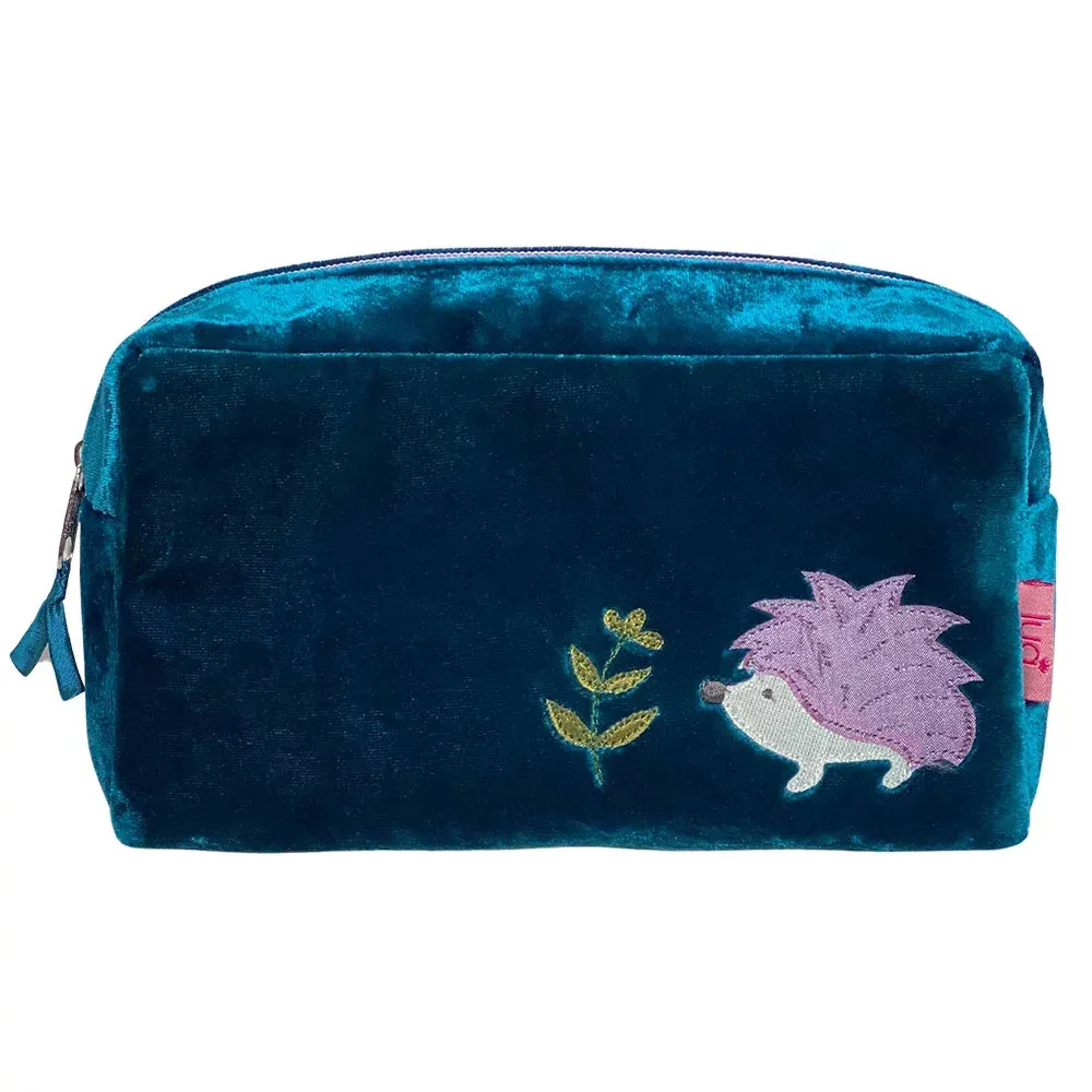 PU353 Dark Turquoise Hedgehog Cosmetic Purse By Lua