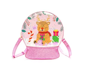 "Reindeer Cheer" Christmas Holiday Snowglobe Handbag (Bewaltz)