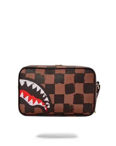 SPRAYGROUND SHARKS IN PARIS PAINTED TOILETRY BAG