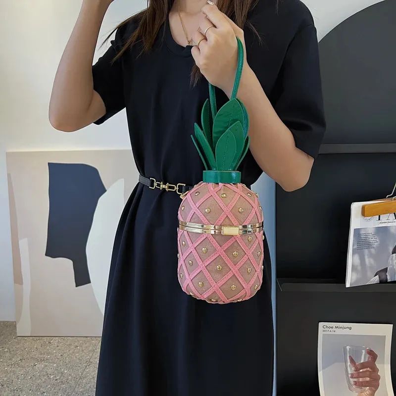 Styling Pineapple Bucket Bag