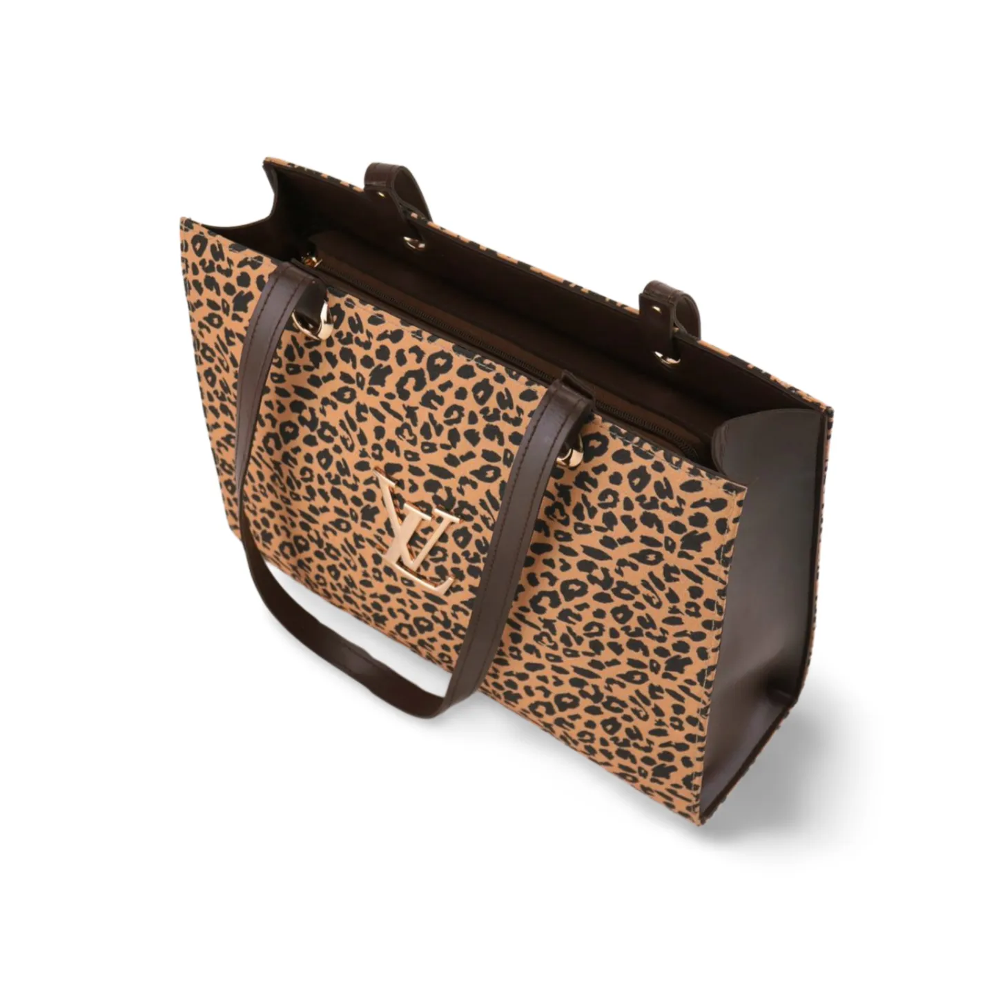 Stylish Canvas Print Leopard Tote Bag: Luxury Style for Everyday