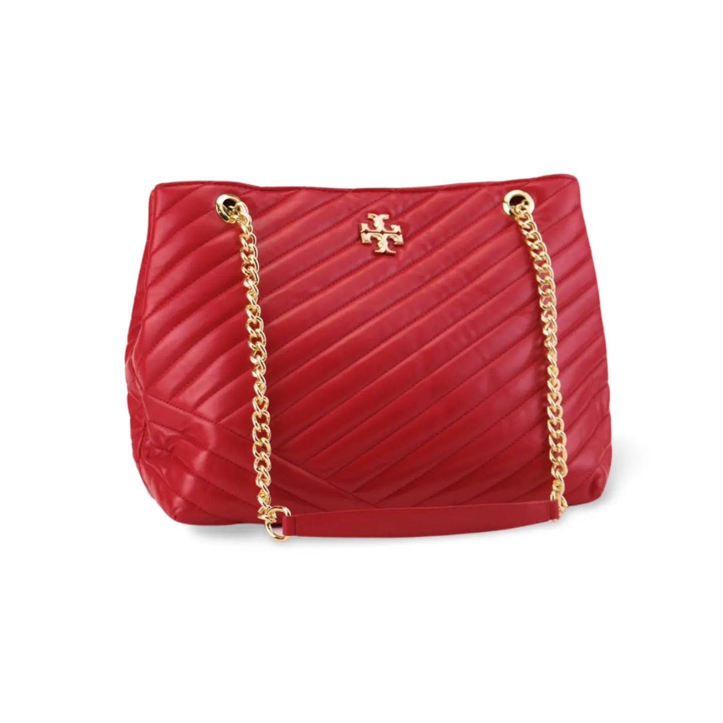 Stylish Women's Quilted Tote Bag with Gold Chain