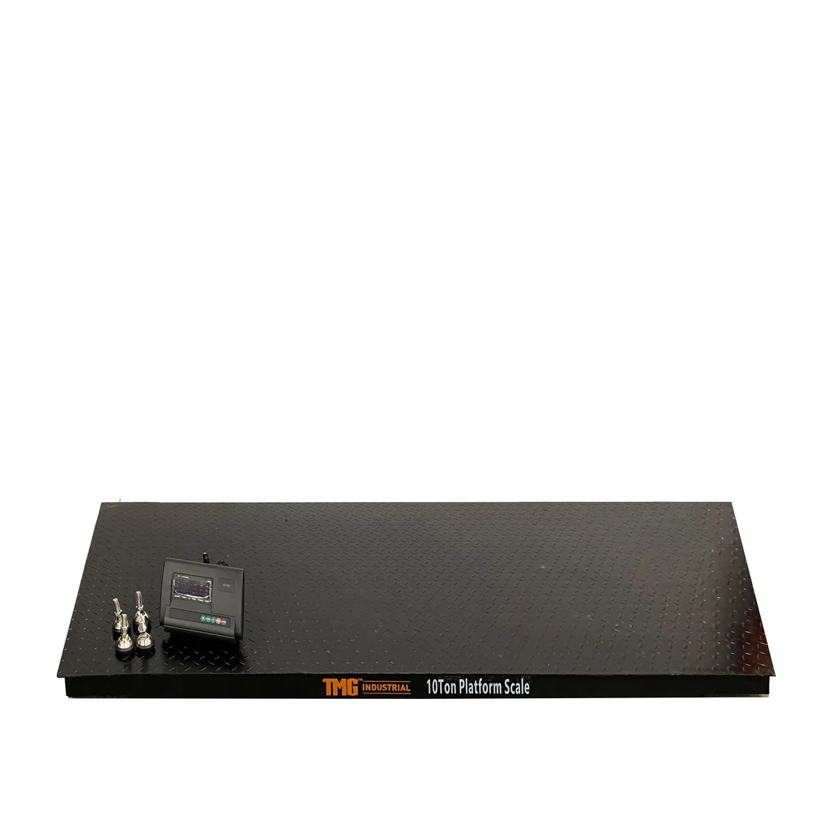 TMG Industrial 10 Ton High-Capacity Floor Scale, Digital Display, 22,000 lb Capacity, 110V/60Hz, Full Capacity Tare, Auto Zero Tracking, TMG-FS10