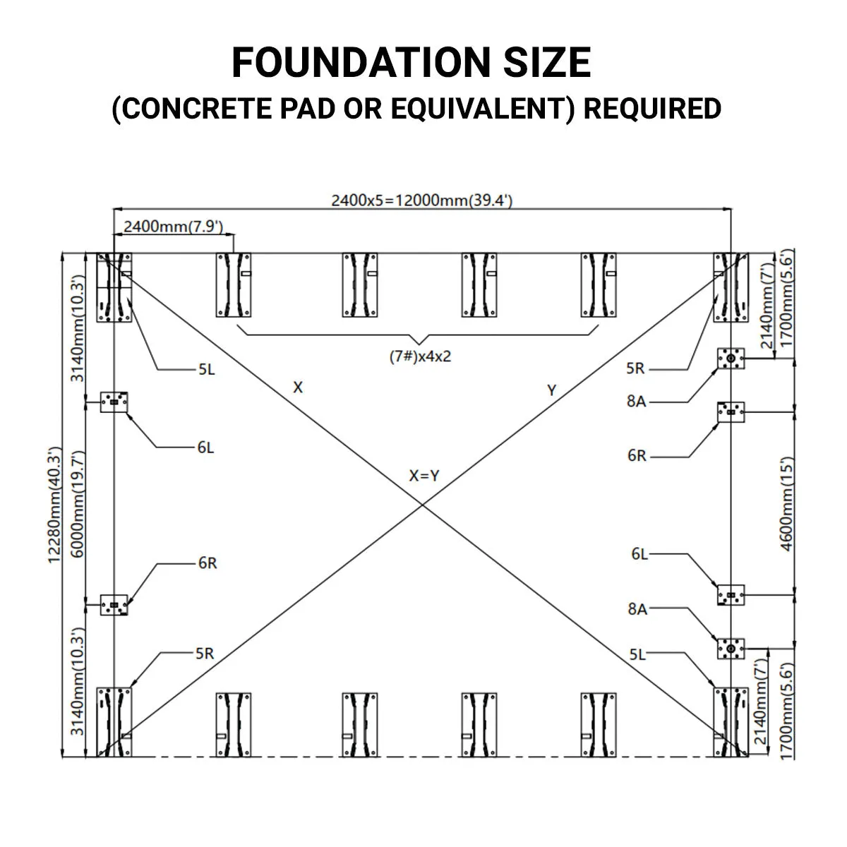 TMG Industrial 40' x 40' Dual Truss Storage Shelter with Heavy Duty 21 oz PVC Cover & Drive Through Doors, TMG-DT4041