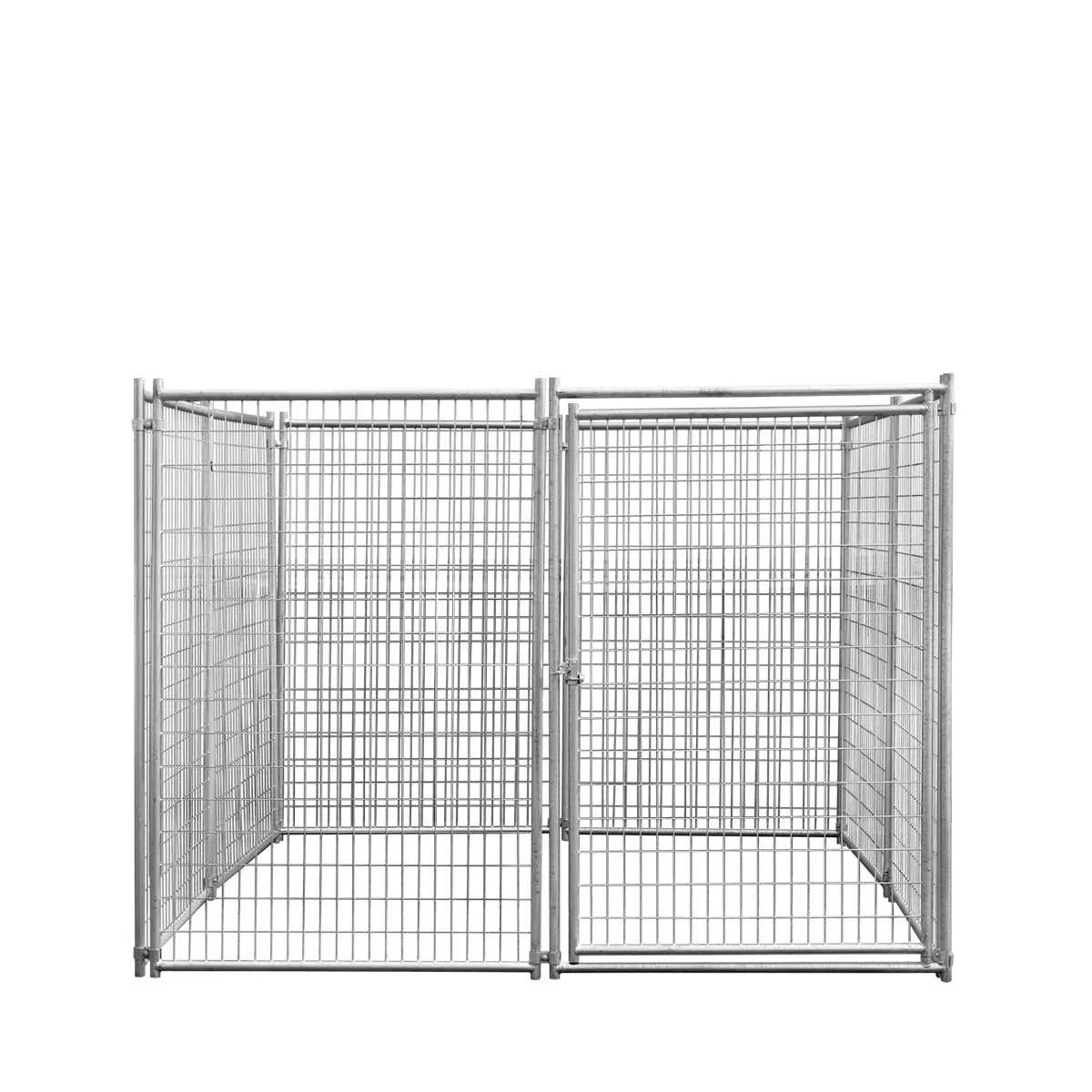 TMG Industrial 8’ x 8’ Galvanized Dog Kennel, Easy Assembly, Weather-Resistant, TMG-DCP08