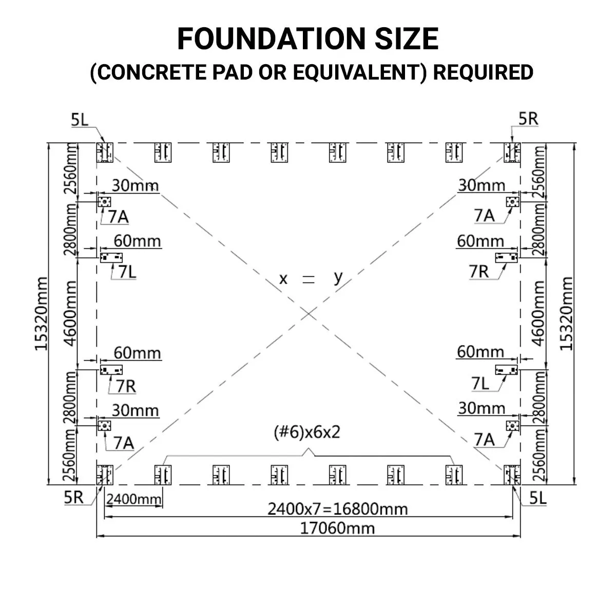 TMG Industrial Pro Series 50' x 55' Dual Truss Storage Shelter with Heavy Duty 32 oz PVC Cover & Drive Through Doors, TMG-DT5055-PRO