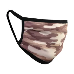 Unisex "American Me" Desert tone Camo Double Layered Mask -Pleated Design