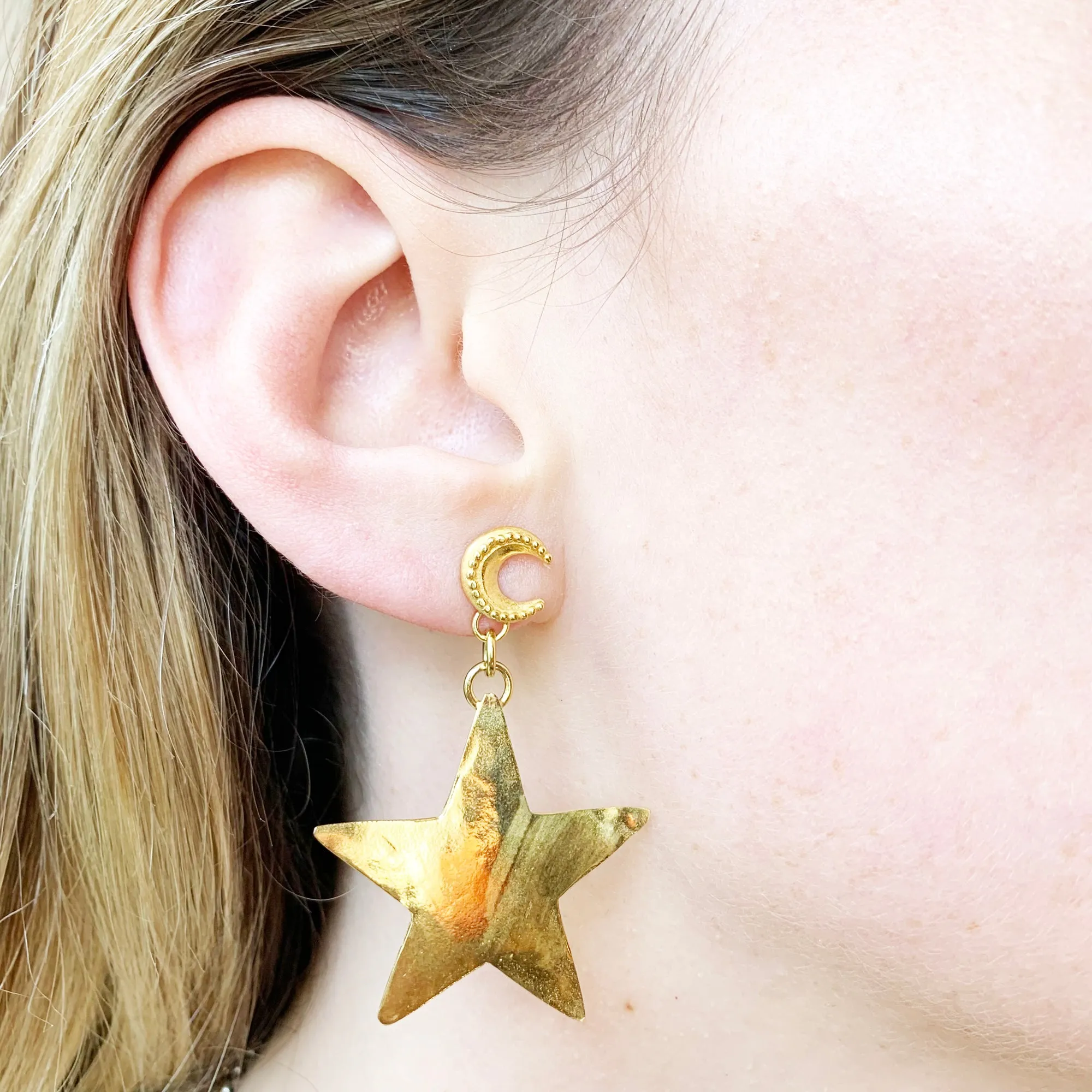 Vintage Star Earrings