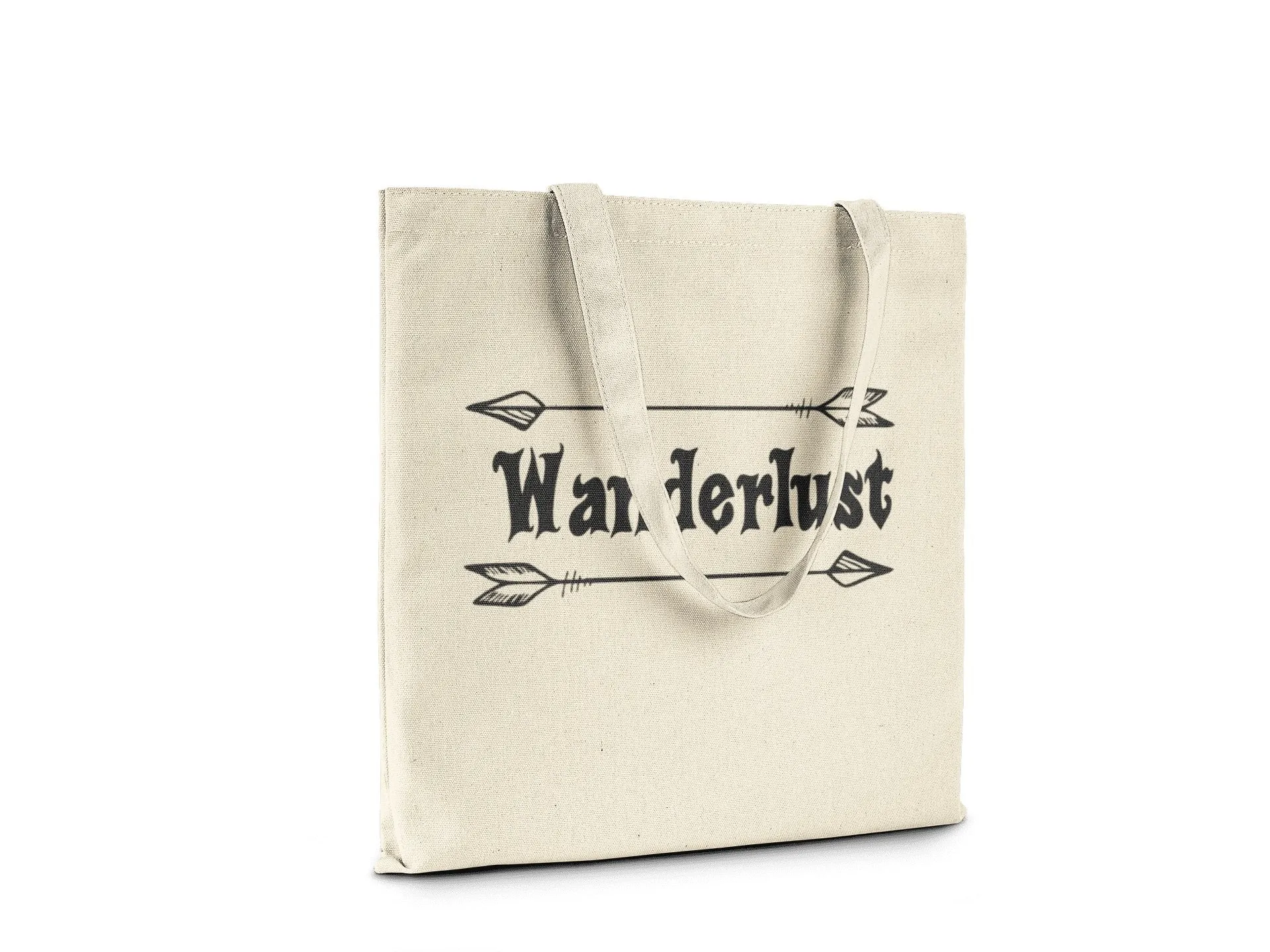 Wanderlust || Organic Cotton Tote Bag