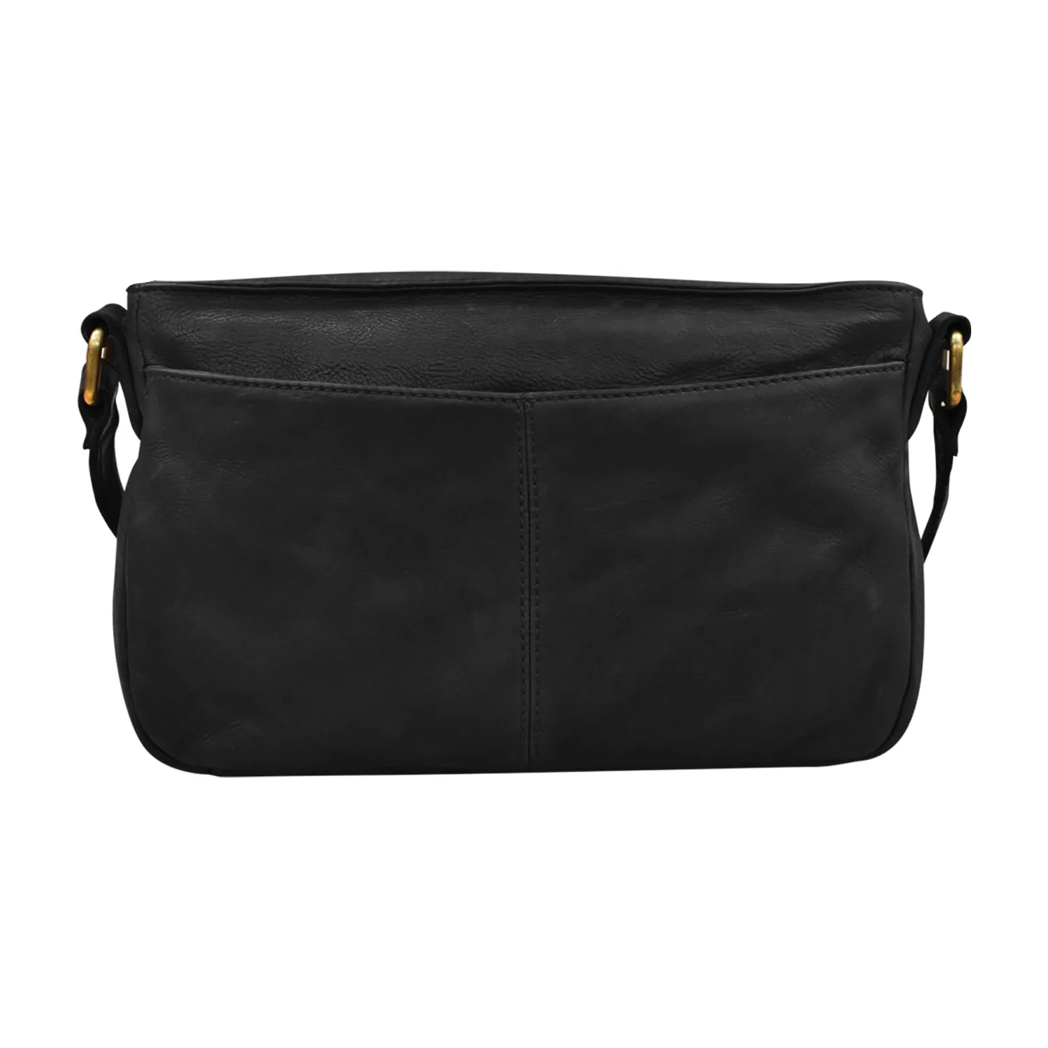 Washed Flap Shoulder Bag