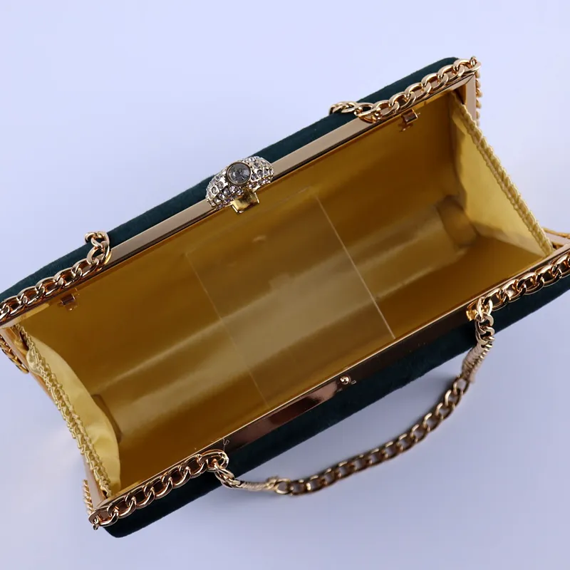 Womens Evening Elegant Velvet Clutch Handbag for Party Wedding